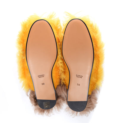 Gucci Merino Wool Womens Princetown Slippers 38 Light Crop Natural 5 of 8
