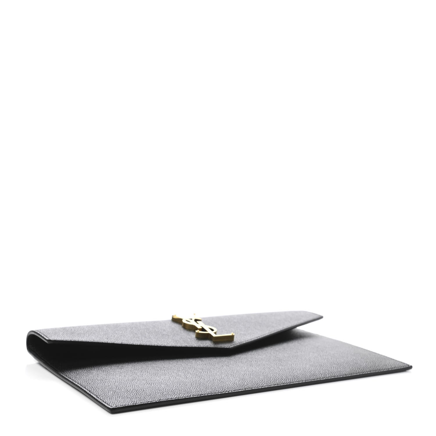 Saint Laurent Grain De Poudre Uptown Pouch Black 4 of 10