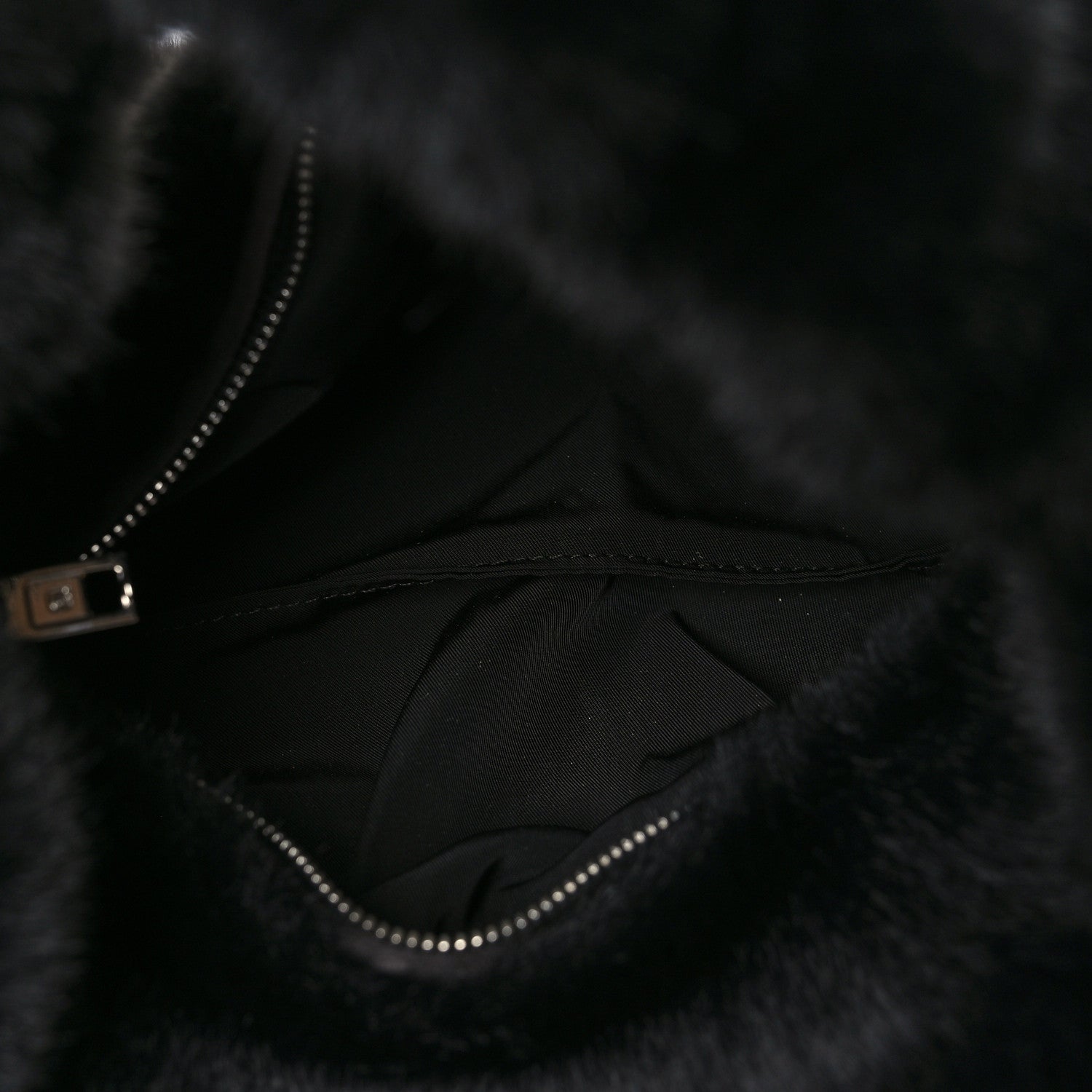 Alexander Wang Faux Fur Small Scrunchie Bag Black 5 of 9