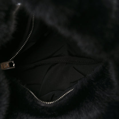 Alexander Wang Faux Fur Small Scrunchie Bag Black 5 of 9