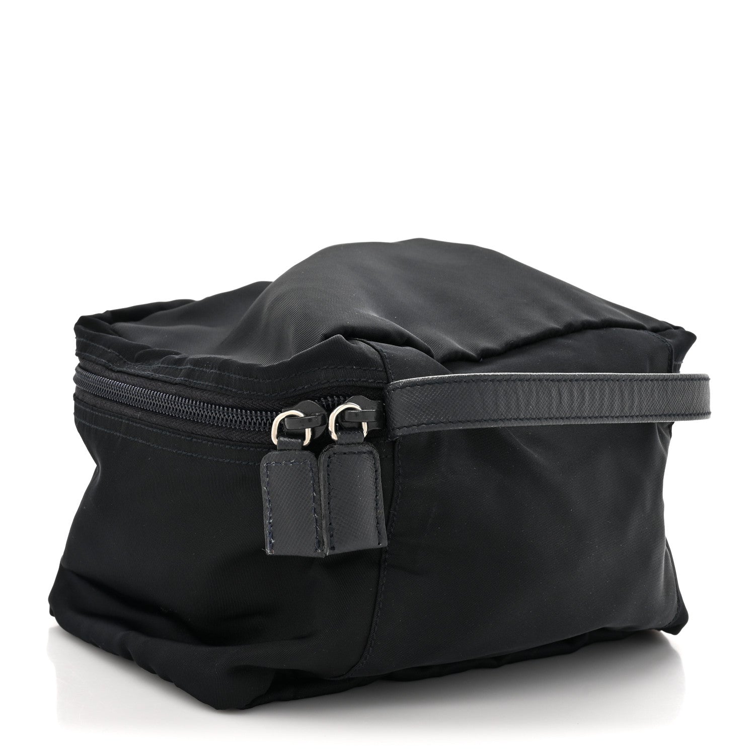 Prada Tessuto Nylon Handle Cosmetic Pouch Black 3 of 8