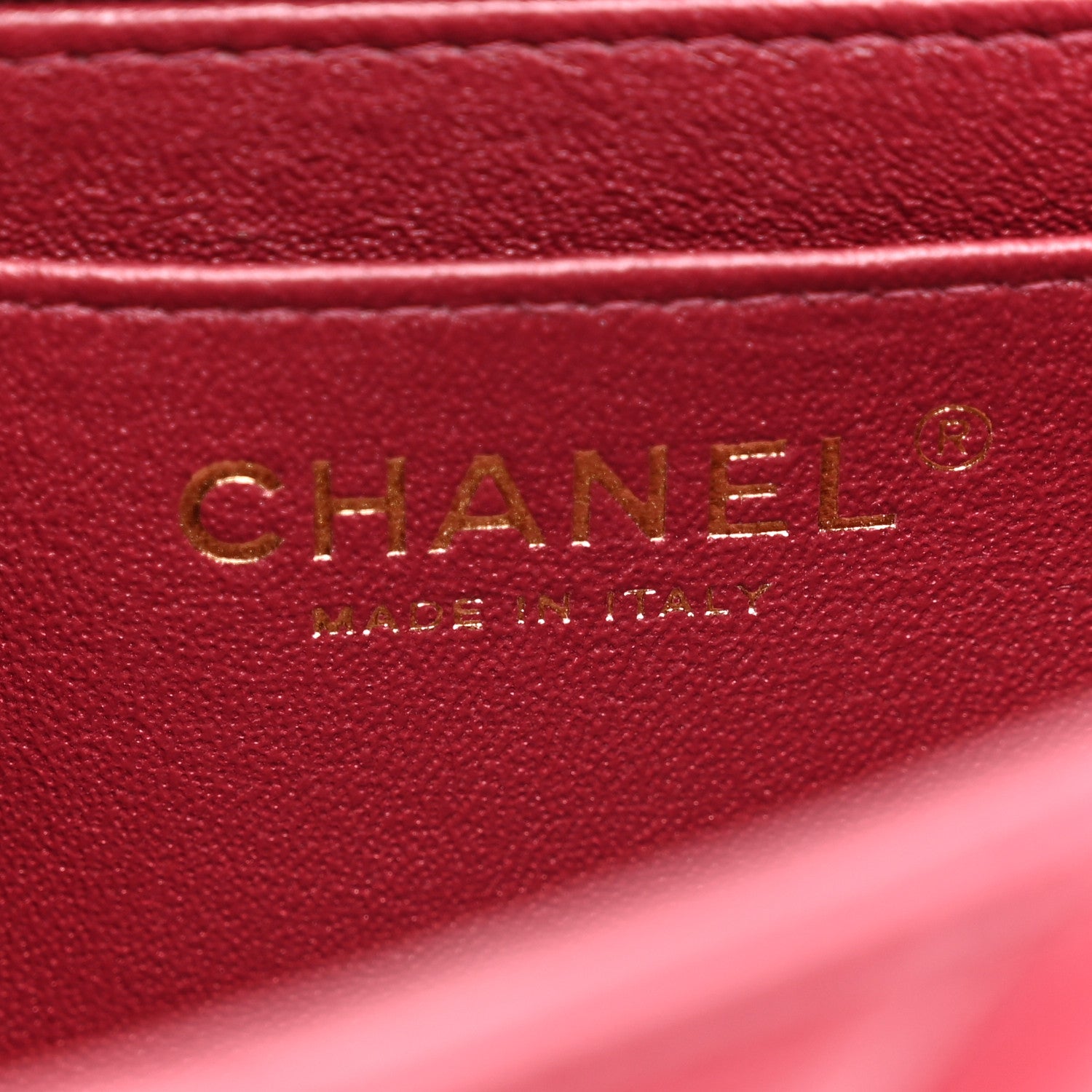 Chanel Lambskin Quilted Mini Rectangular Flap Burgundy 6 of 10