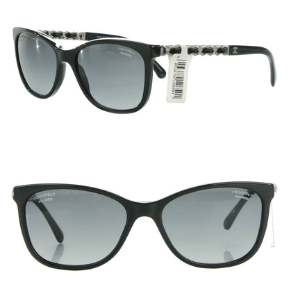Chanel Cat Eye Chain Polarized Sunglasses 5260-Q Black 1 of 6