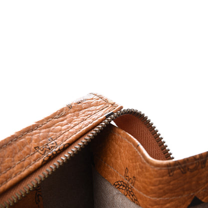 MCM Visetos Shopper Tote Cognac 7 of 11