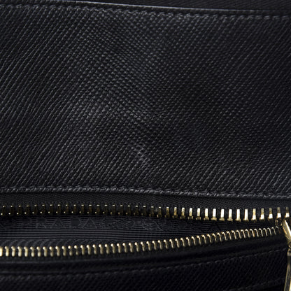 Prada Saffiano Cuir Top Handle Dome Tote Black 10 of 11