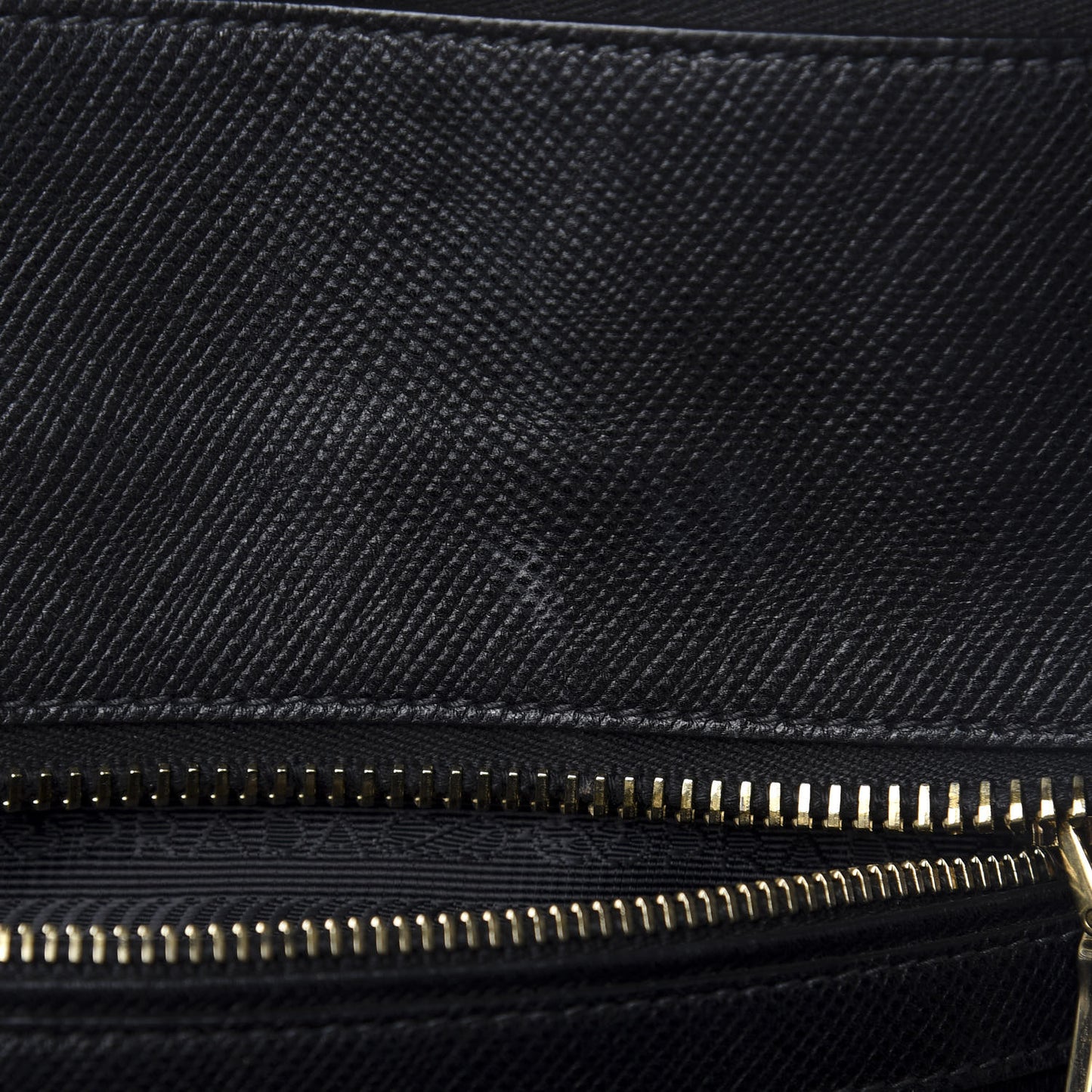 Saffiano Cuir Top Handle Dome Tote Black