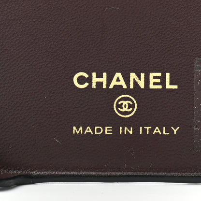 Chanel Lambskin Quilted Pearl Crush iPhone XII Pro Holder With Chain Black 7 of 9