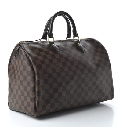 Louis Vuitton Damier Ebene Speedy 35 3 of 10
