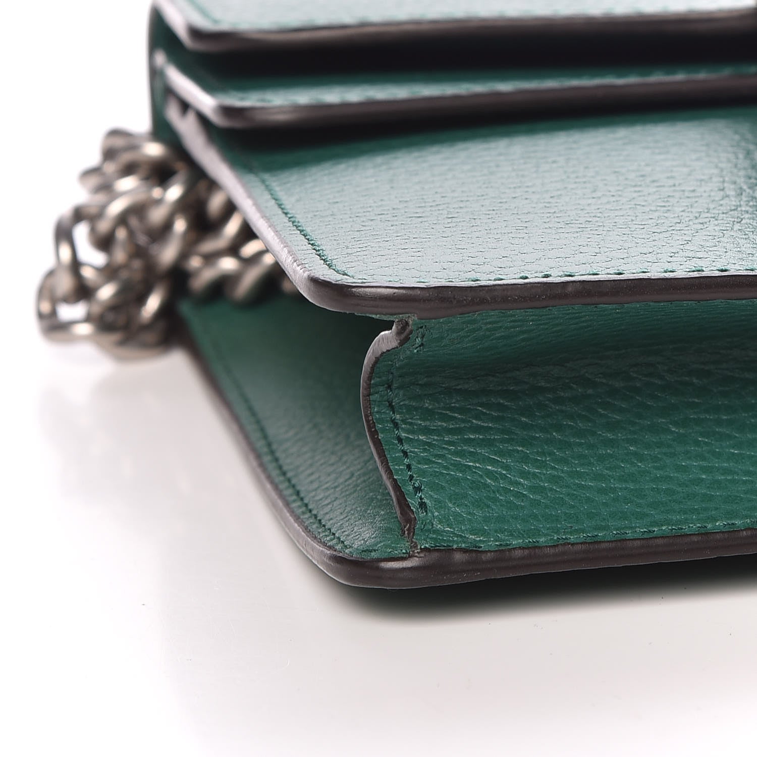 Gucci Calfskin Mini Dionysus Shoulder Bag Emerald 9 of 10