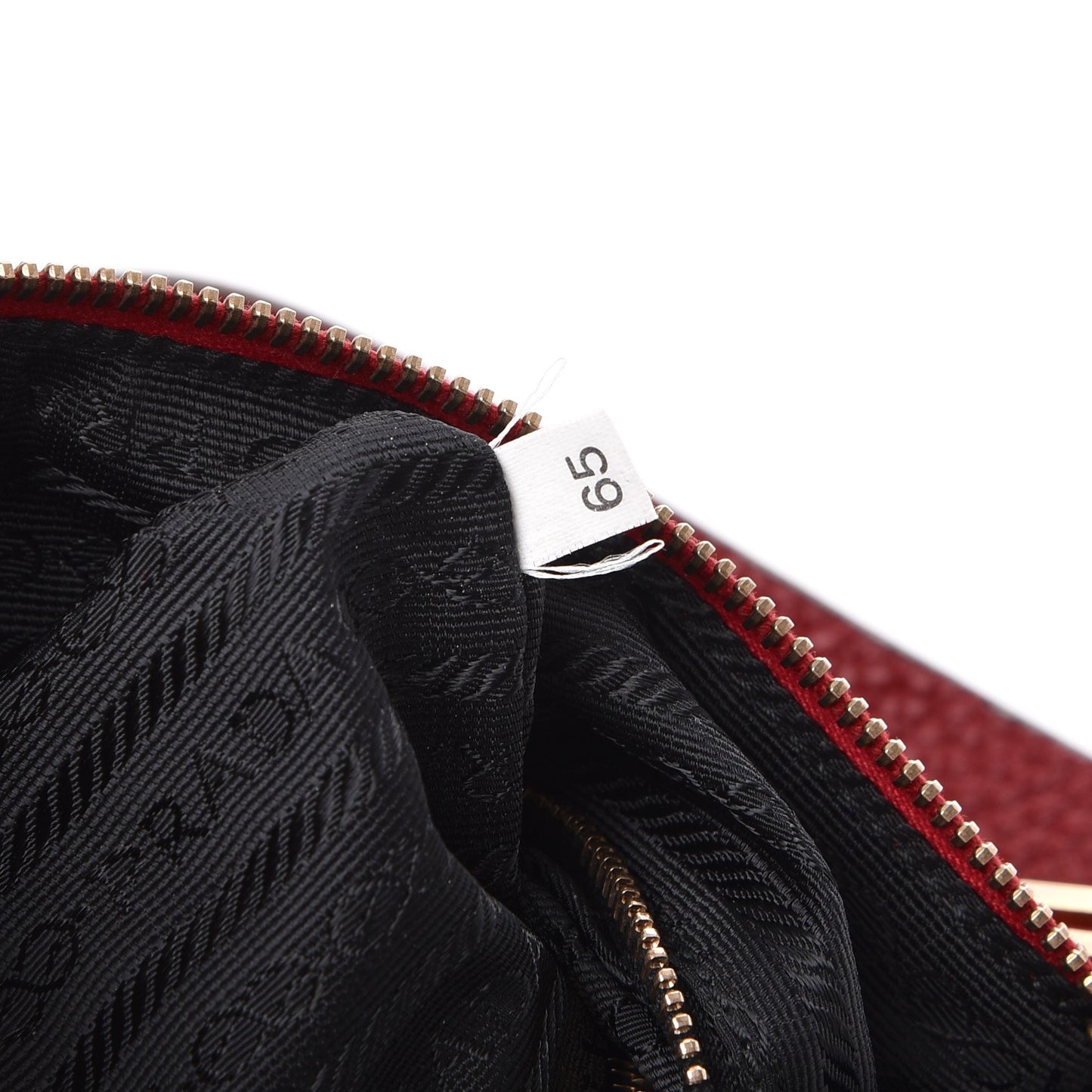 Nylon Vela Vitello Daino Flat Messenger Bag Red