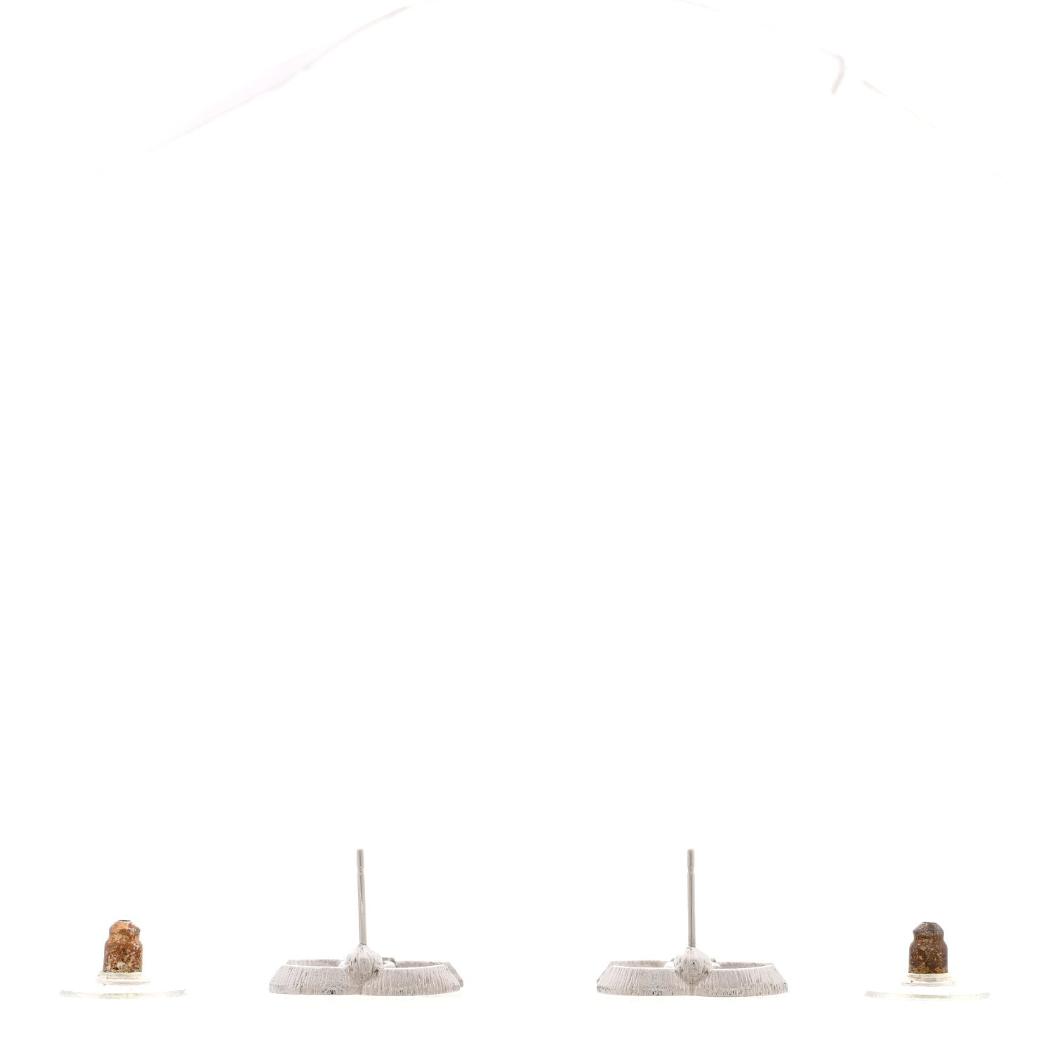 Chanel Crystal CC Earrings Silver 3 of 6