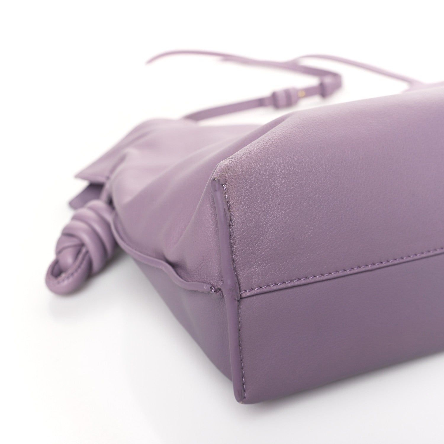 Loewe Nappa Flamenco Knot Clutch Pale Aubergine Glaze 7 of 8
