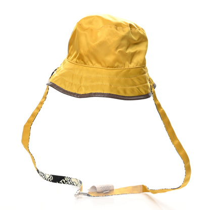 Gucci X THE NORTH FACE Nylon Reversible Self-Tie Bucket Hat Black Yellow 12 of 14