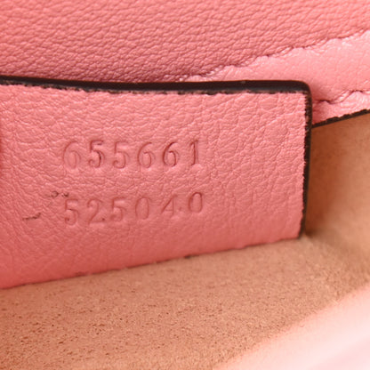 Gucci Wonka Grain Calfskin Mini Diana Tote Bag Wild Rose Fuxia Fluo 7 of 11