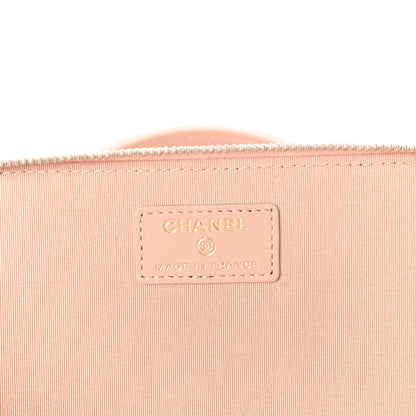 Chanel Lambskin Quilted Small Top Handle Vanity Case With Chain Beige 6 of 10