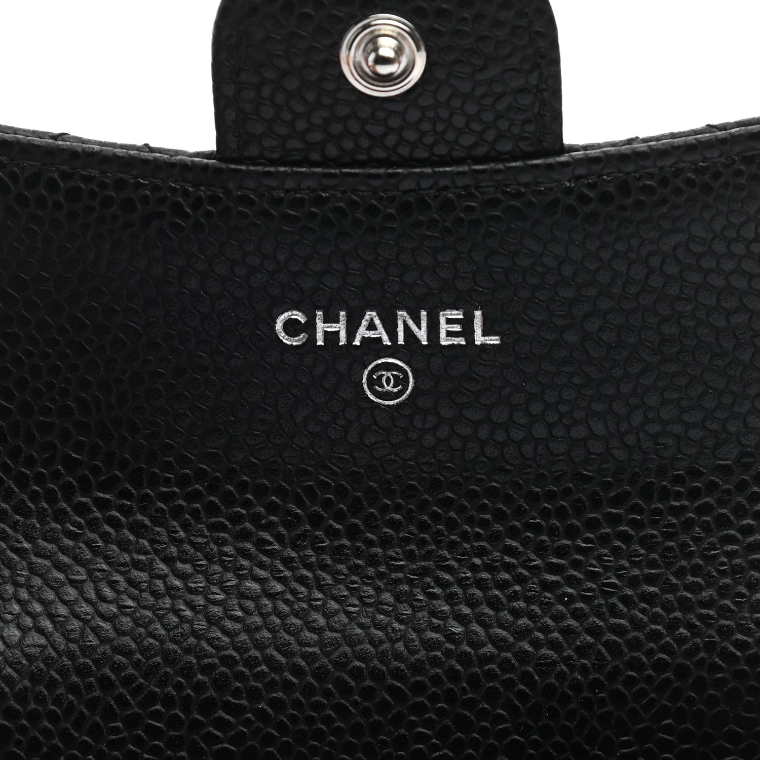 Chanel Caviar Quilted Flap Card Holder Wallet Black 6 of 8