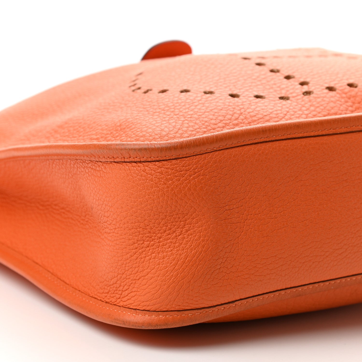 Hermes Taurillon Clemence Evelyne GM Orange 8 of 11