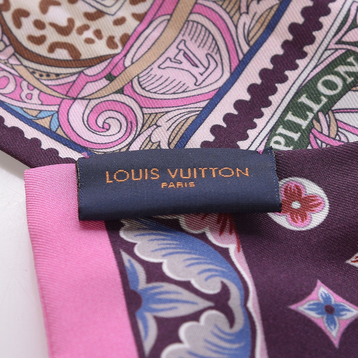Silk Lettre A Louis Bandeau Bordeaux