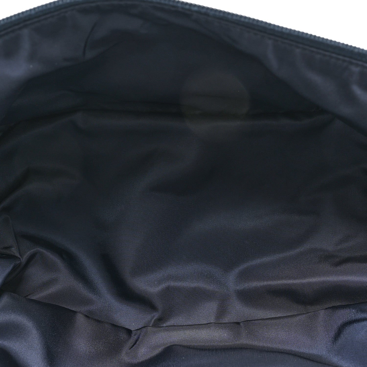 Prada Re-Nylon Saffiano Double Snap Buckle Zip Flap Shoulder Bag Bleu 7 of 12