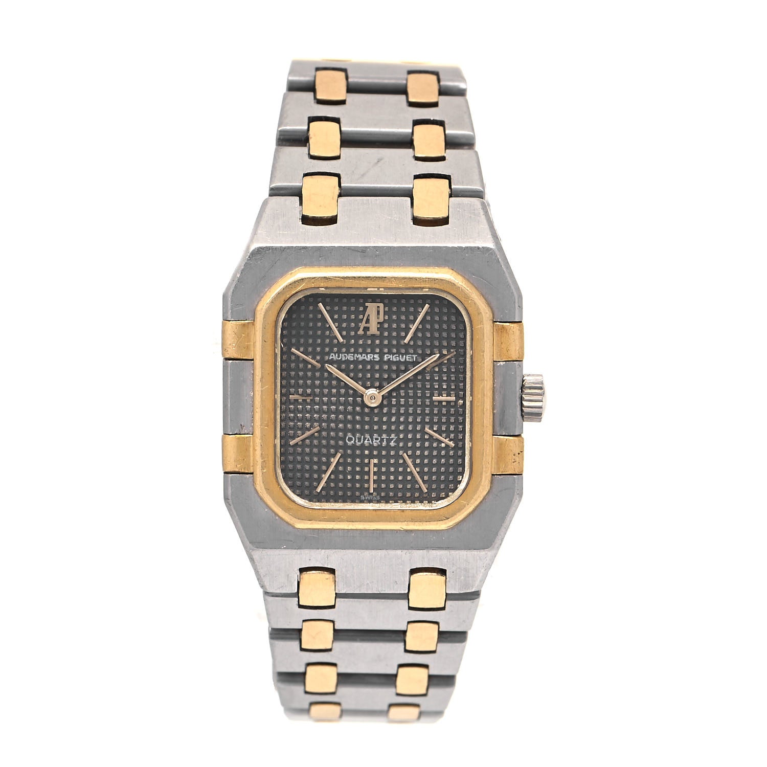 Audemars Piguet Stainless Steel 18K Yellow Gold 25mm Royal Oak Quartz Watch Gray 6005A.0.0477SA.01 1 of 5