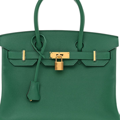 Hermes Epsom Birkin 30 Vert Jade 8 of 11