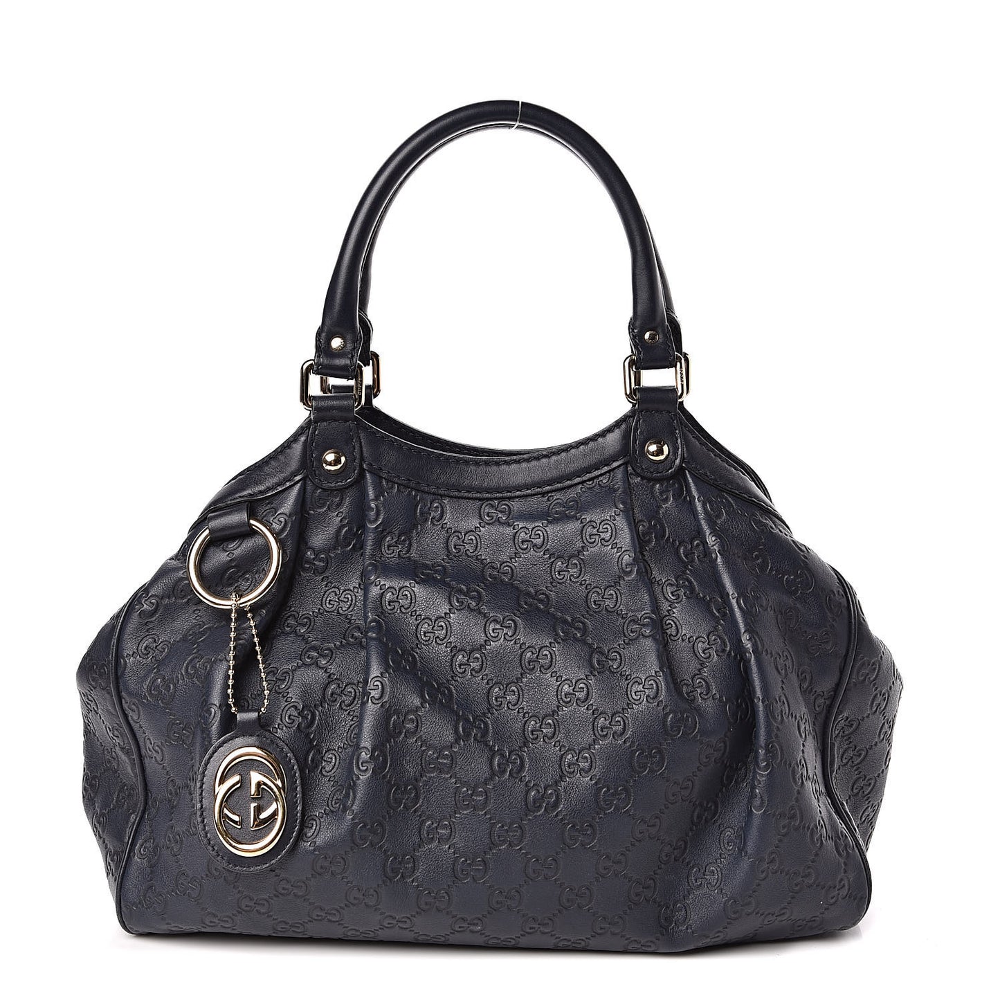 Guccissima Medium Sukey Tote Blue