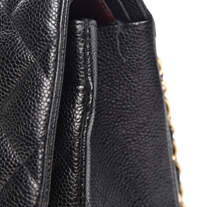 Chanel Caviar Quilted Jumbo Double Flap Black 11 of 12