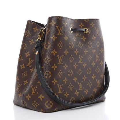 Louis Vuitton Monogram Neonoe MM Black 3 of 9