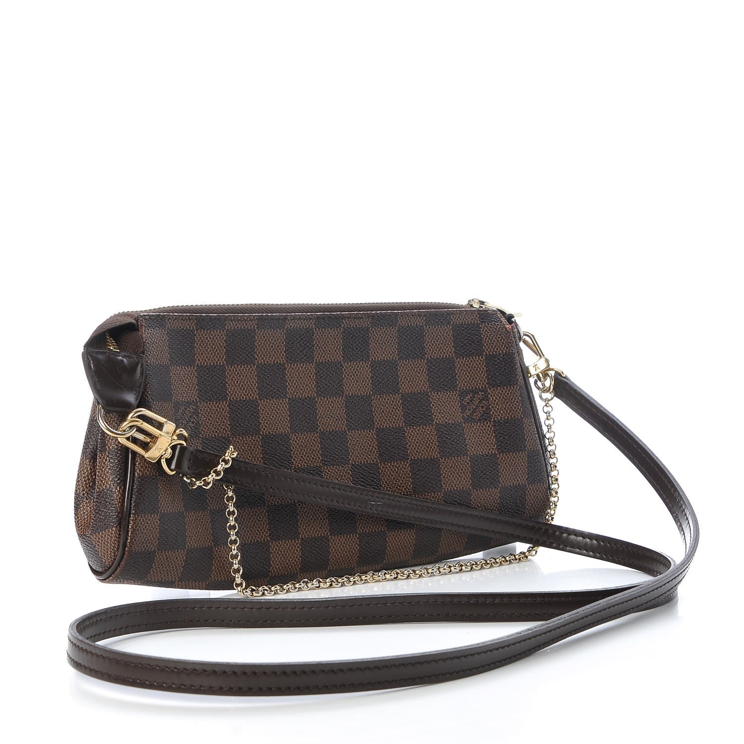 Louis Vuitton Damier Ebene Eva Clutch 3 of 8
