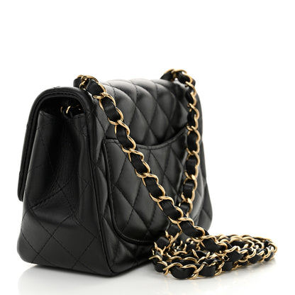 Chanel Lambskin Quilted Mini Square Flap Black 3 of 12