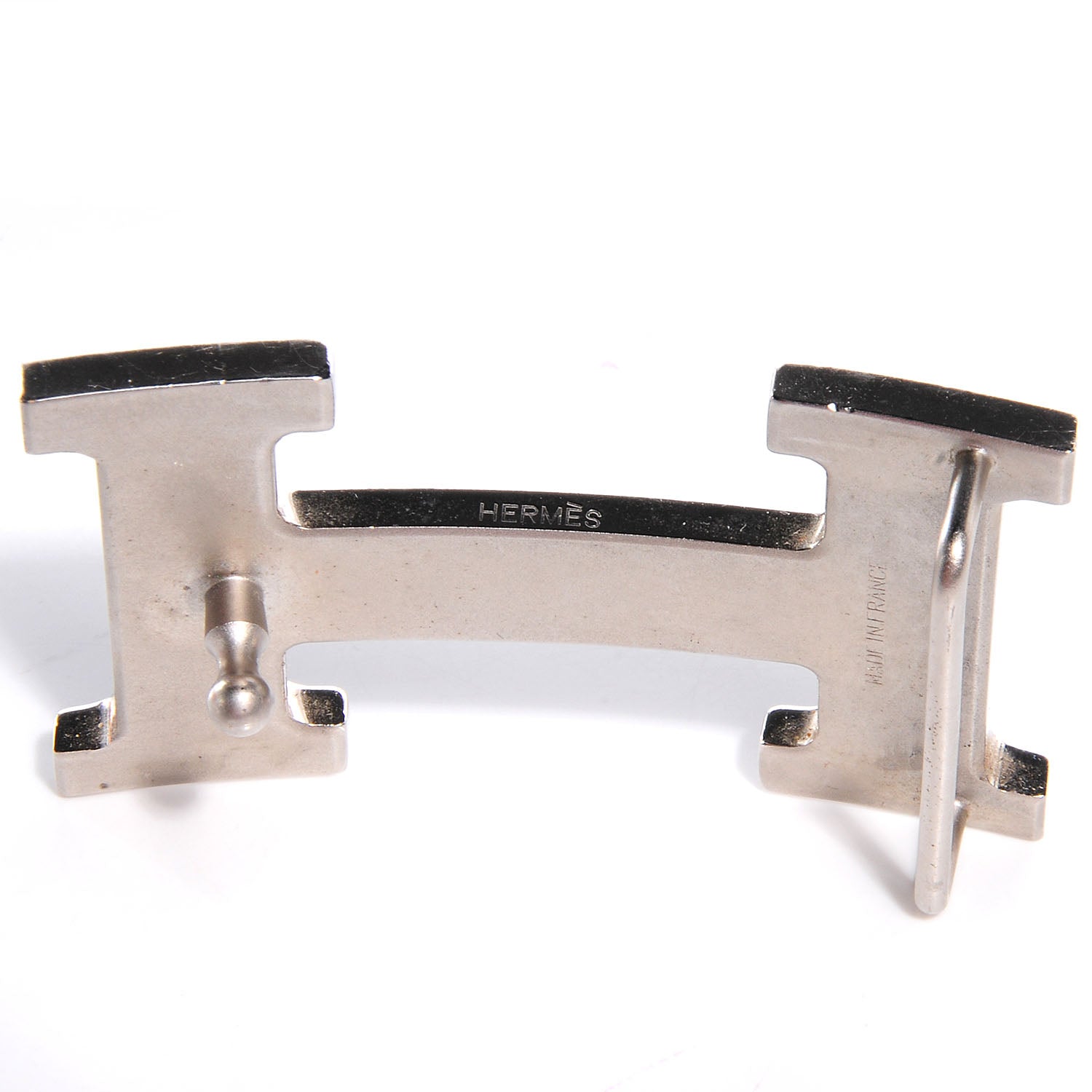 Hermes Togo Box Reversible Constance 32mm H Belt 110 Orange Noir 4 of 7