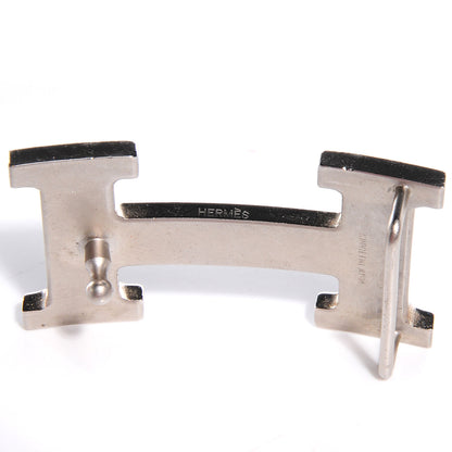 Hermes Togo Box Reversible Constance 32mm H Belt 110 Orange Noir 4 of 7