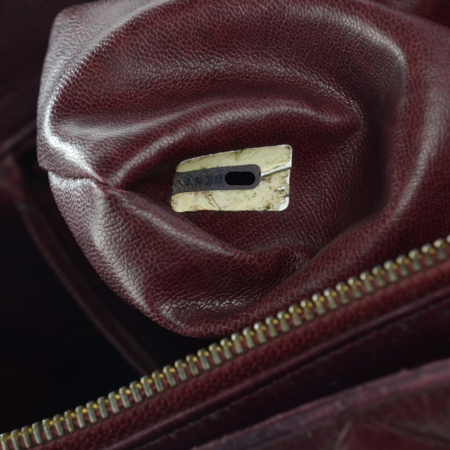 Lambskin Quilted Shoulder Bag Bordeaux