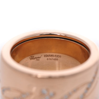 Chopard 18k Rose Gold Chopardissimo Diamonds Spinning Ring 53 6.5 5 of 6