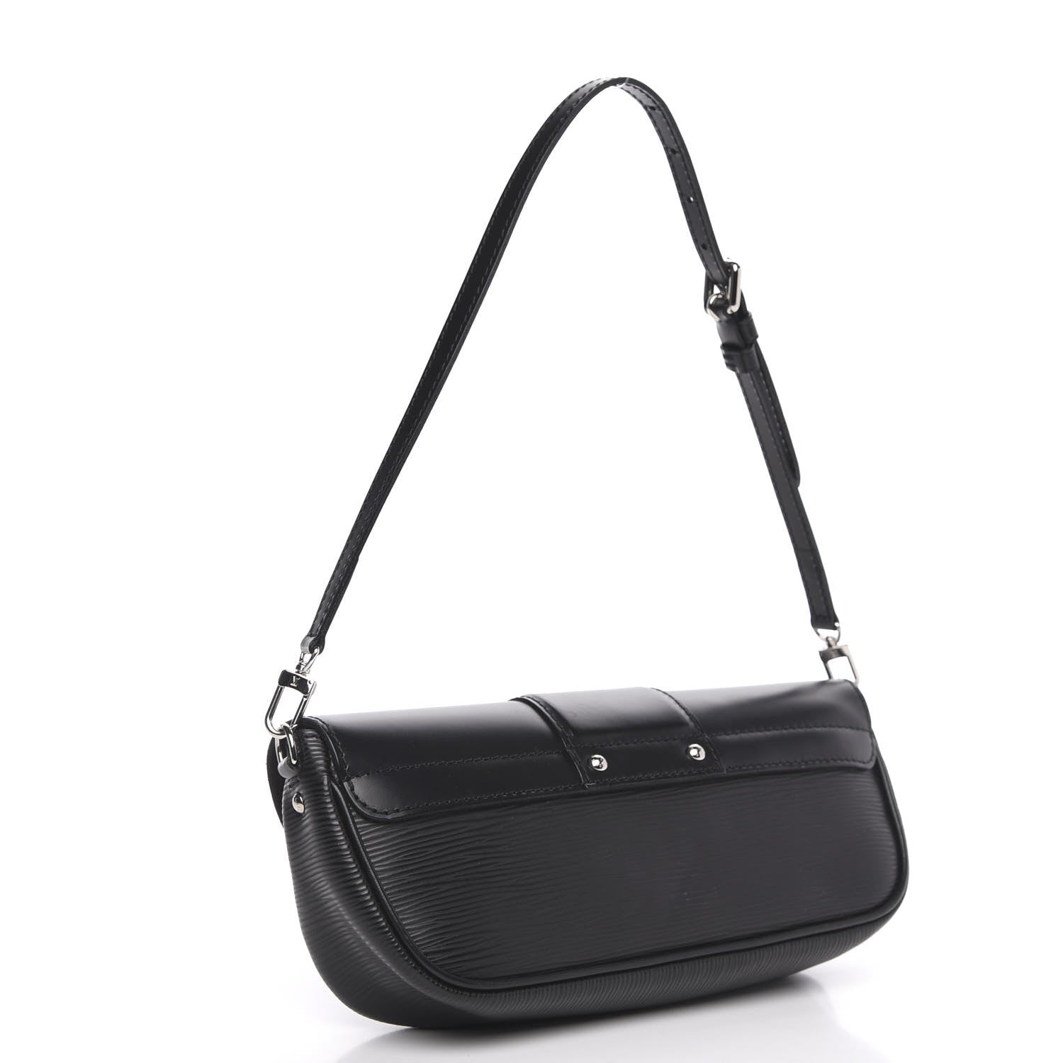 Louis Vuitton Epi Montaigne Clutch Black 3 of 8