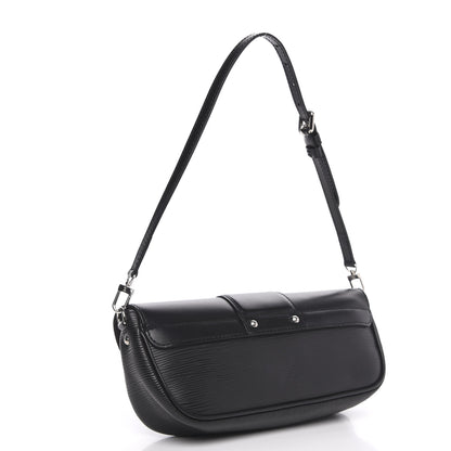 Louis Vuitton Epi Montaigne Clutch Black 3 of 8