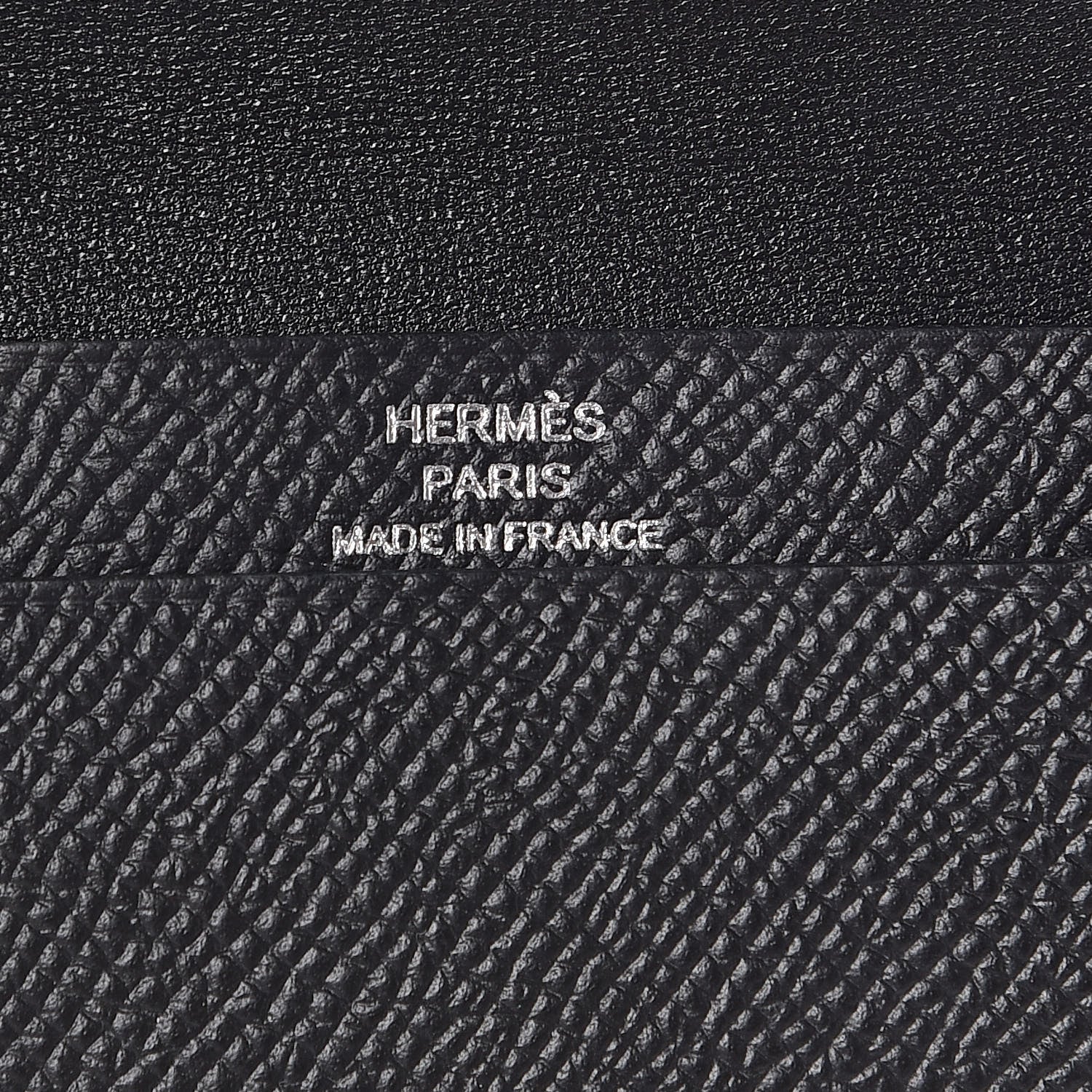 Hermes Epsom Bearn Card Holder Black 6 of 7