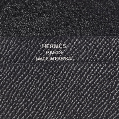 Hermes Epsom Bearn Card Holder Black 6 of 7
