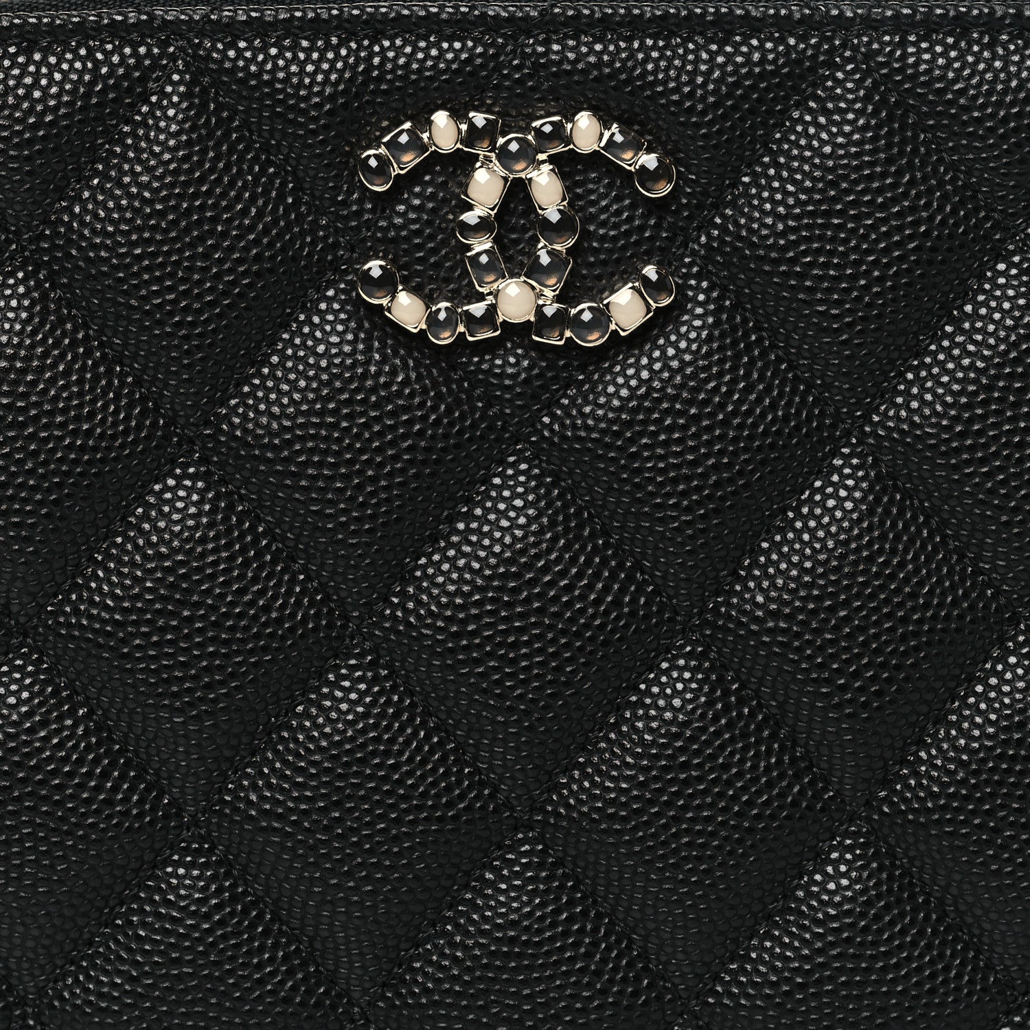 Chanel Caviar Quilted Coco Candy Small Cosmetic Case Black 8 of 10