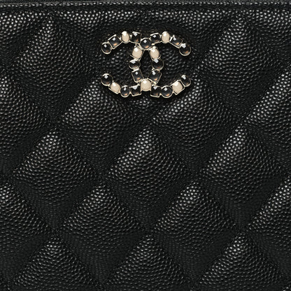 Chanel Caviar Quilted Coco Candy Small Cosmetic Case Black 8 of 10