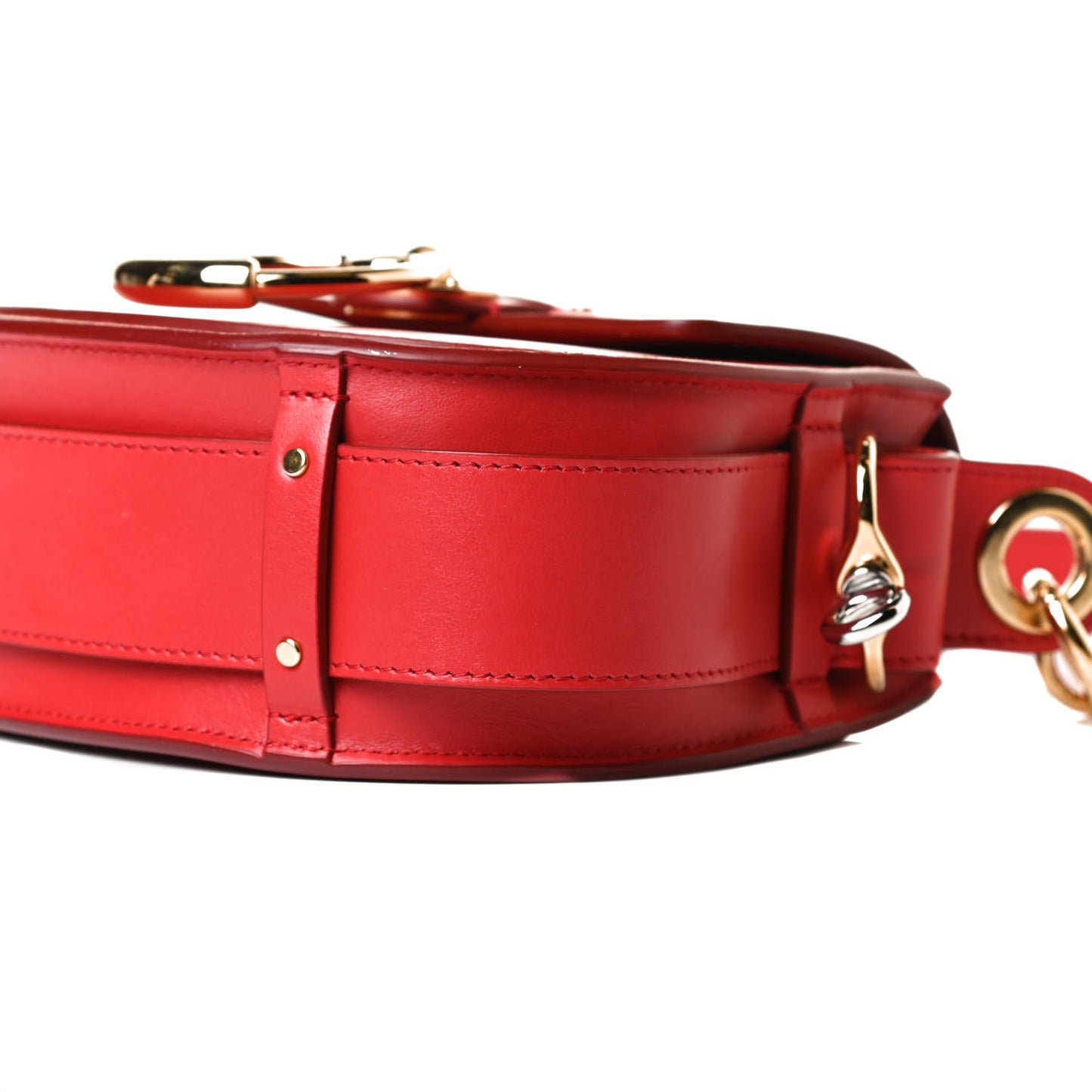 Calfskin Small Tess Bag Sepia Red