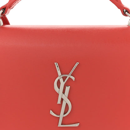 Saint Laurent Calfskin Monogram Sunset Chain Wallet Rosso 8 of 13
