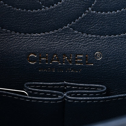 Chanel Aged Calfskin Chevron Quilted 2.55 Reissue 225 Flap Blue 6 of 11