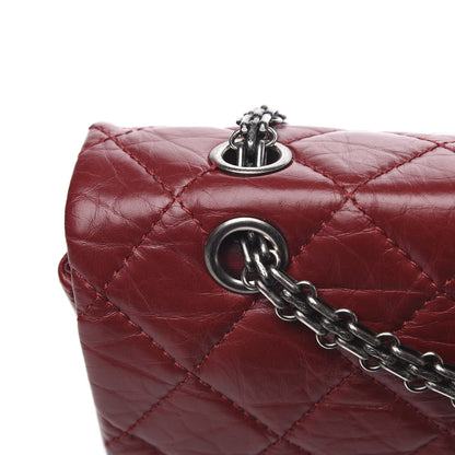 Chanel Aged Calfskin Quilted 2.55 Reissue 227 Flap Red 11 of 13