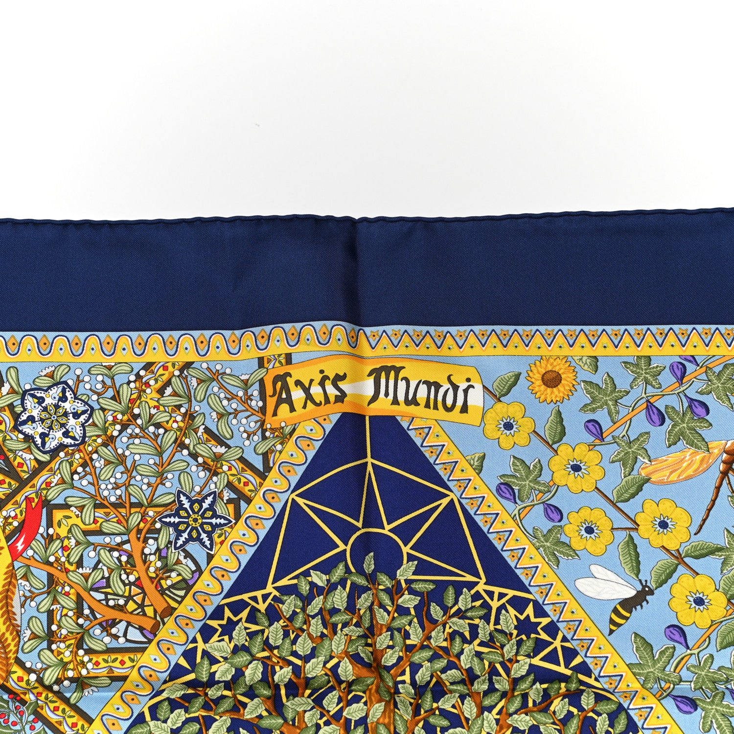 Hermes Silk Axis Mundi Shawl 90 3 of 6
