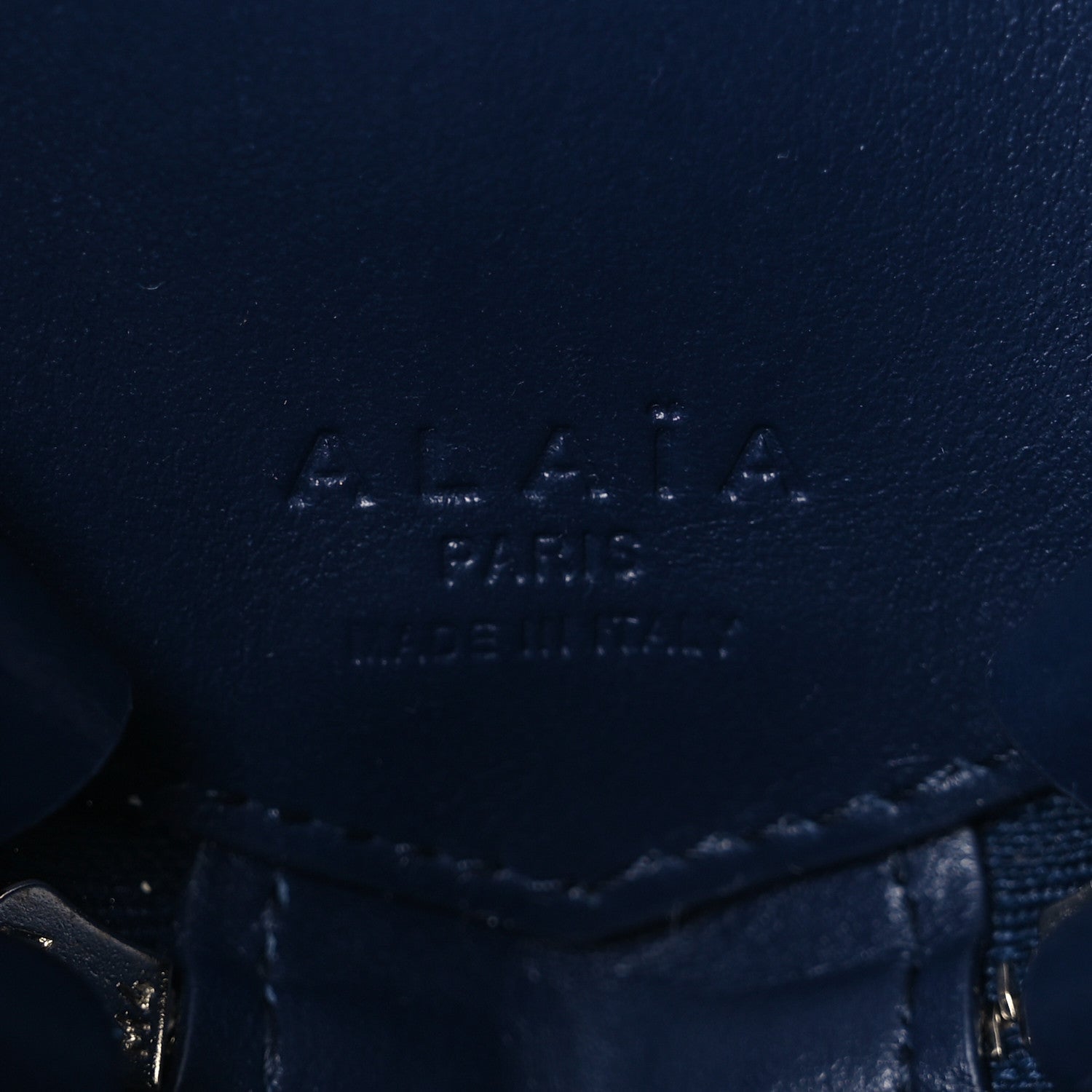 Alaia Patent Calfskin Le Coeur Bag Navy 16 of 34