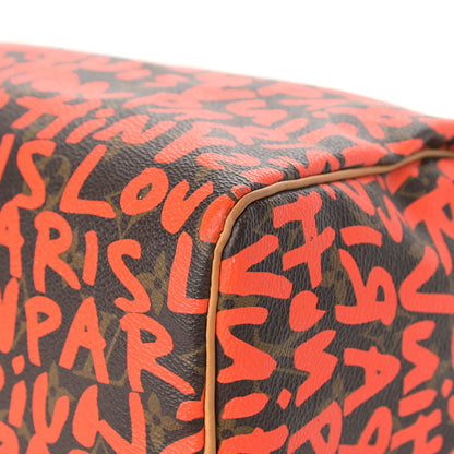Louis Vuitton Monogram Graffiti Speedy 30 Orange 9 of 21