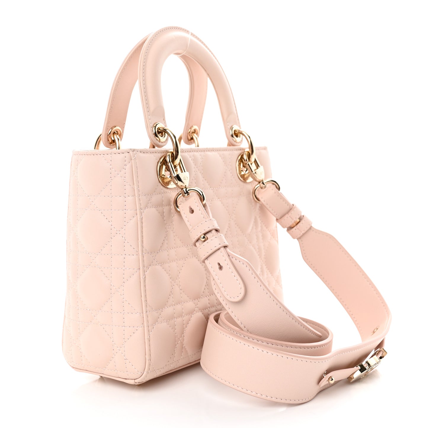 Lambskin Cannage Small My ABCDior Lady Dior Light Pink