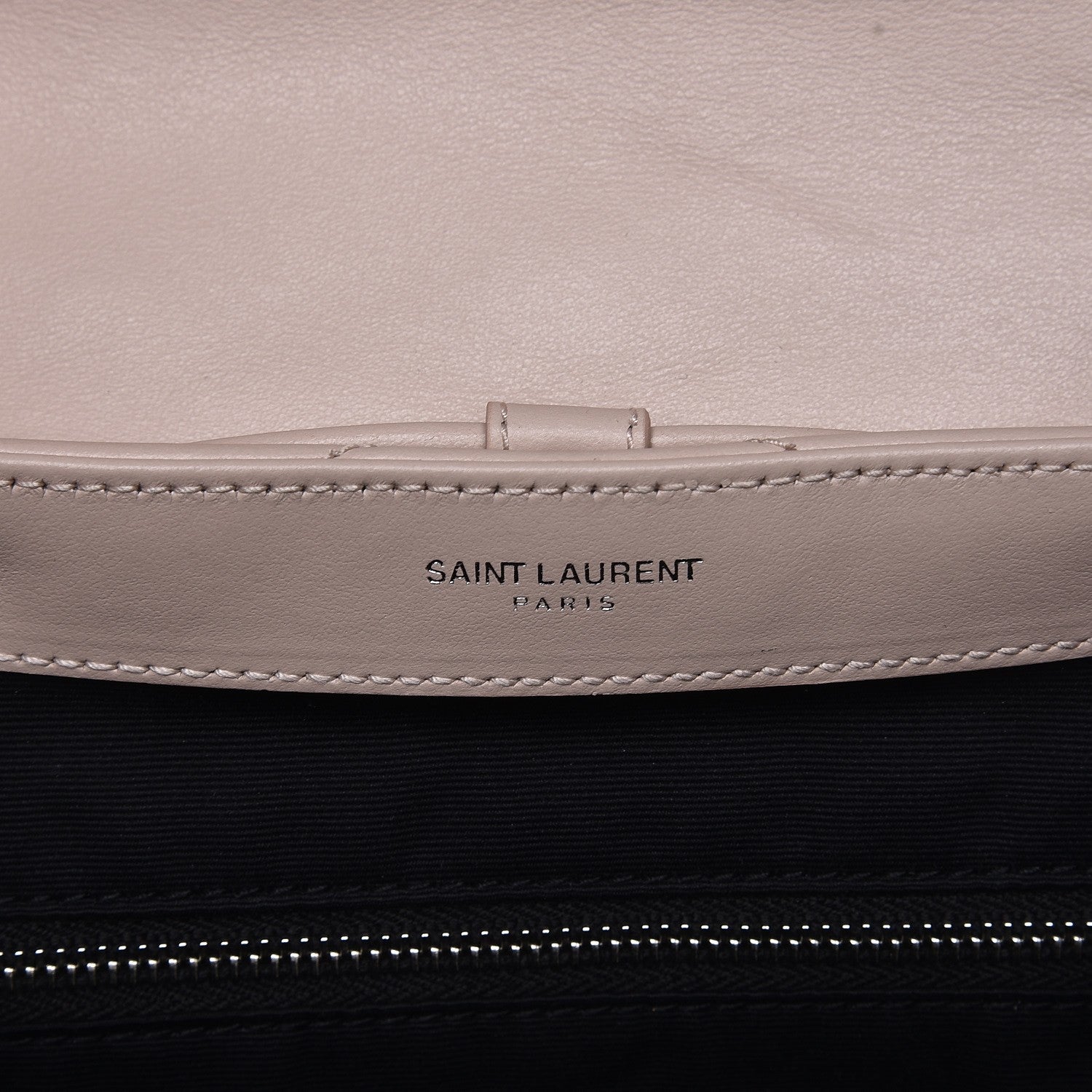 Saint Laurent Calfskin Y Quilted Monogram Small Loulou Backpack Marble Pink 6 of 9