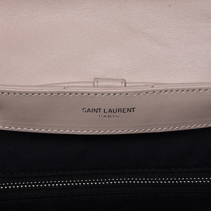 Saint Laurent Calfskin Y Quilted Monogram Small Loulou Backpack Marble Pink 6 of 9